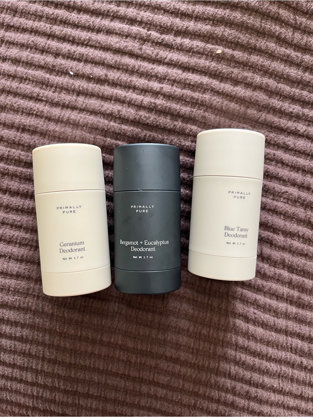 Primally pure deodorant trio